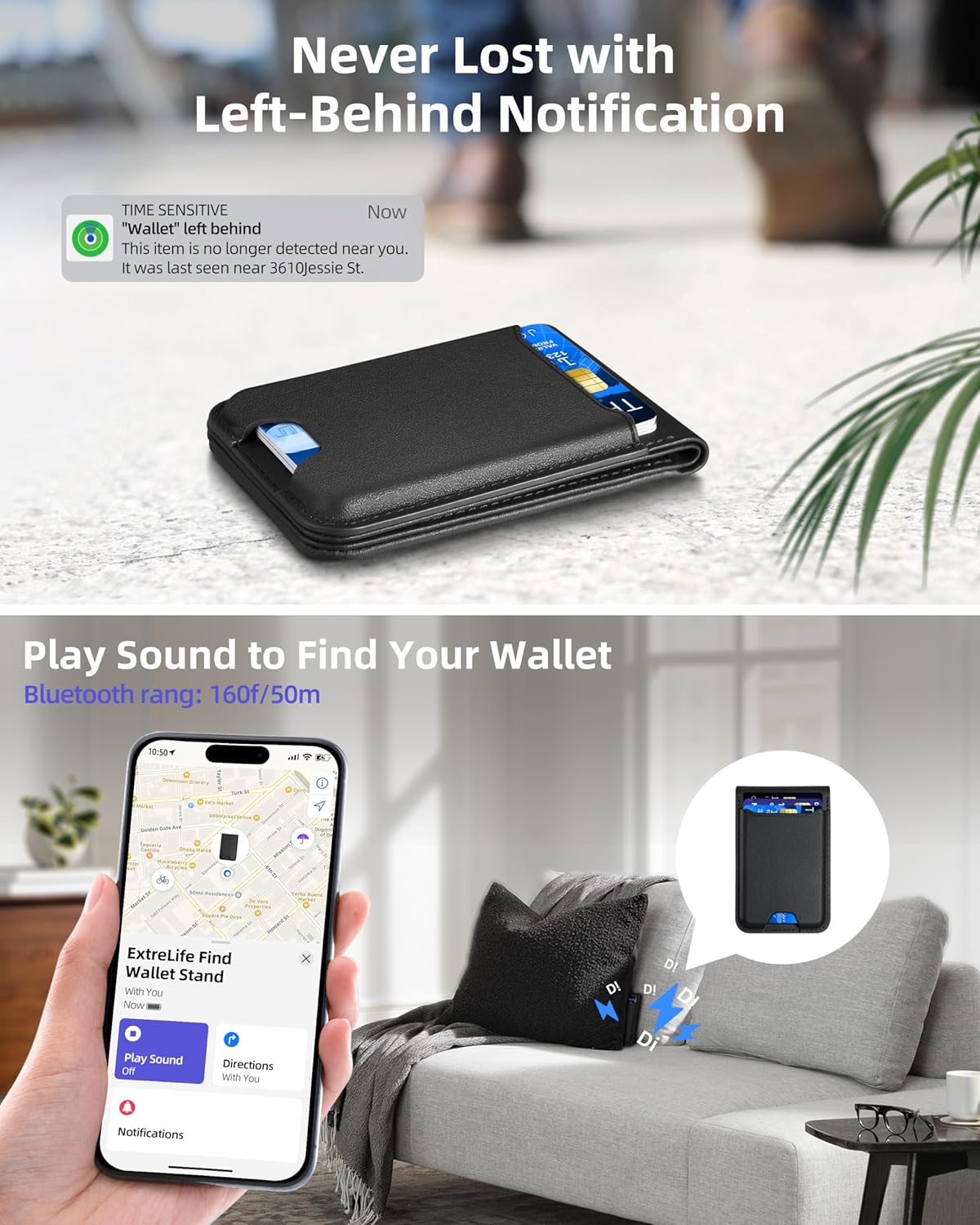 MagSafe Wallet Tracker Stand Pro