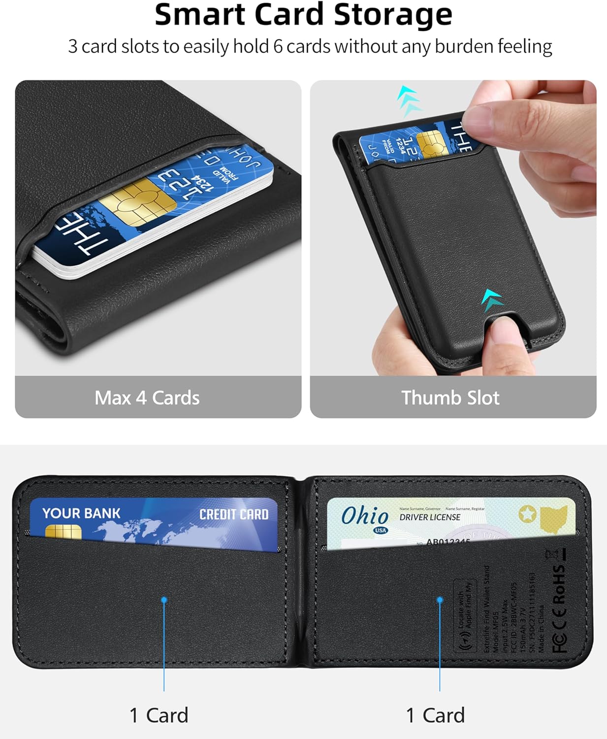 MagSafe Wallet Tracker Stand Pro