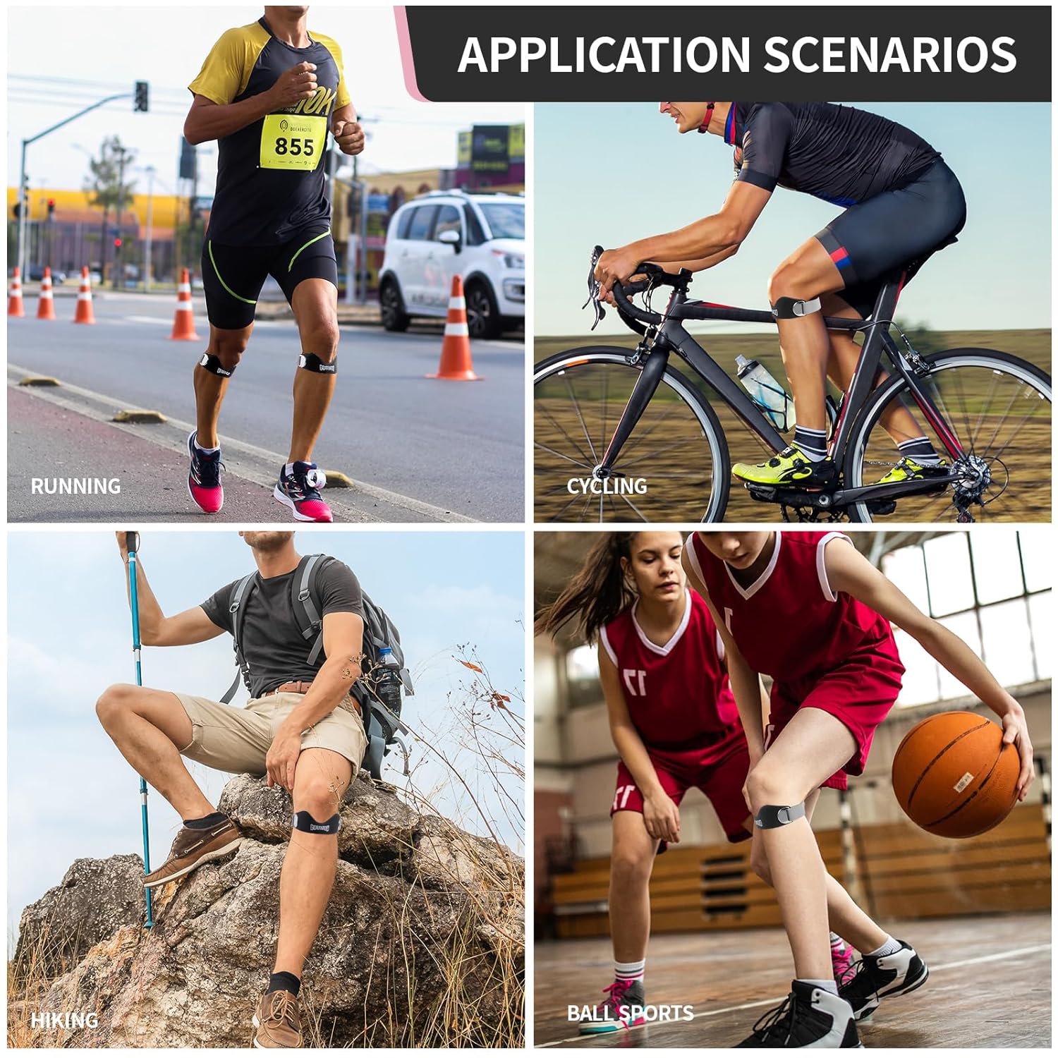 Patella Knee Straps (2 Pairs)